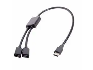 USB 2.0 Type-C USB-C to Dual Ports 1-to-2 USB-C Female Hub Cable 480Mbps For Laptop PC Mouse Flash Disk USB 2.0 Type-C USB-C to Dual Ports 1-to-2 USB-C Female Hub Cable 480Mbps For Laptop PC Mouse Flash Disk