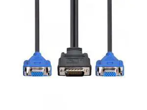 SM DMS-59pin Male to Dual 15Pin VGA RGB Female Splitter Extension Cable for PC Graphics Card SM DMS-59pin Male to Dual 15Pin VGA RGB Female Splitter Extension Cable for PC Graphics Card