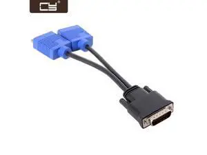 DMS-59pin Male to Dual 15Pin VGA RGB Female Splitter Extension Cable for PC Graphics Card DB-025 DMS-59pin Male to Dual 15Pin VGA RGB Female Splitter Extension Cable for PC Graphics Card DB-025