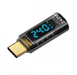 240W Type-C Smart LED Display USB4 Male to Female Extension Adapter USB4.0 40Gbps Current Voltage Monitoring Tester Detector 240W Type-C Smart LED Display USB4 Male to Female Extension Adapter USB4.0 40Gbps Current Voltage Monitoring Tester Detector