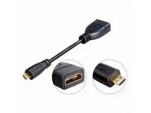Micro HDMI Male to HDMI Female Adapter Short Cable 4K 60hz UHD Cord 10cm for Camera Laptop HDTV Monitor Micro HDMI Male to HDMI Female Adapter Short Cable 4K 60hz UHD Cord 10cm for Camera Laptop HDTV Monitor
