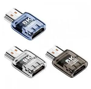 3pcs/set HDMI Male to HDMI 2.1 Female UHD Extension Adapter Extender with Smart LED Light Support 8K 60hz HDTV 3pcs/set HDMI Male to HDMI 2.1 Female UHD Extension Adapter Extender with Smart LED Light Support 8K 60hz HDTV