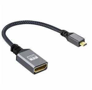 4K Type-D Micro HDMI 1.4 Male to HDMI Female Extension Cable for DV MP4 Camera DC Laptop 4K Type-D Micro HDMI 1.4 Male to HDMI Female Extension Cable for DV MP4 Camera DC Laptop