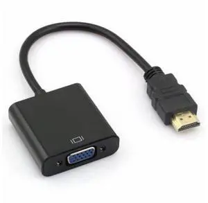 hdmi input to VGA female output projectors monitors adapter PC Laptop Black hdmi input to VGA female output projectors monitors adapter PC Laptop Black