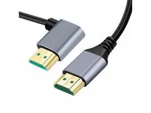 0.5M HDMI 2.1 Ultra Thin HDTV Cable 8K 4K Hyper Super Flexible Slim Cord Left Angled 90 Degree Type-A Male to Male for Computer HDTV 0.5M HDMI 2.1 Ultra Thin HDTV Cable 8K 4K Hyper Super Flexible Slim Cord Left Angled 90 Degree Type-A Male to Male for Computer HDTV