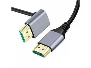 0.5M HDMI 2.1 Ultra Thin HDTV Cable 8K 4K Hyper Super Flexible Slim Cord Up Angled 90 Degree Type-A Male to Male for Computer HDTV 0.5M HDMI 2.1 Ultra Thin HDTV Cable 8K 4K Hyper Super Flexible Slim Cord Up Angled 90 Degree Type-A Male to Male for Computer HDTV