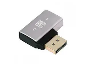 Left Angled DisplayPort 1.4 Male to DP Female 8K 60hz Adapter Ultra-HD UHD 4K 144hz 90 Degree for Video PC Laptop Monitor Left Angled DisplayPort 1.4 Male to DP Female 8K 60hz Adapter Ultra-HD UHD 4K 144hz 90 Degree for Video PC Laptop Monitor