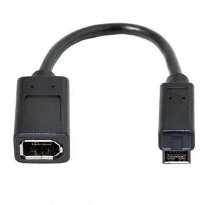 HKCY CA-012 IEEE 1394 6Pin Female to 1394b 9Pin Male Firewire 400 to 800 Cable 20cm HKCY CA-012 IEEE 1394 6Pin Female to 1394b 9Pin Male Firewire 400 to 800 Cable 20cm