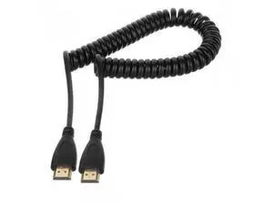 SM Black HDMI Male to HDMI Male Stretch Spring Cable for HDTV DVB DVD PC 1080p 4ft SM Black HDMI Male to HDMI Male Stretch Spring Cable for HDTV DVB DVD PC 1080p 4ft