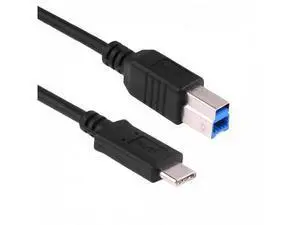 SM USB-C USB 3.1 Type C Male Connector to USB Standard B Male Data Cable for Apple Macbook & Laptop Black SM USB-C USB 3.1 Type C Male Connector to USB Standard B Male Data Cable for Apple Macbook & Laptop Black