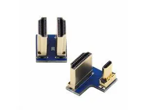 2pcs/set HDMI to Micro HDMI Type A to Type-D Male Connector Socket for Raspberry PI 3B/3B+/4B Opposite U Shape Back Angled 2pcs/set HDMI to Micro HDMI Type A to Type-D Male Connector Socket for Raspberry PI 3B/3B+/4B Opposite U Shape Back Angled