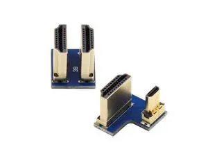 HKCY 2pcs/set HDMI to Micro HDMI Type A to Type-D Male Connector Socket for Raspberry PI 3B/3B+/4B Opposite U Shape Back Angled HKCY 2pcs/set HDMI to Micro HDMI Type A to Type-D Male Connector Socket for Raspberry PI 3B/3B+/4B Opposite U Shape Back Angled