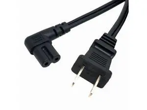 SM USA 2pin Male to 90 Degree Right Angled IEC 320 C7 Power Supply Cord cable 1M SM USA 2pin Male to 90 Degree Right Angled IEC 320 C7 Power Supply Cord cable 1M