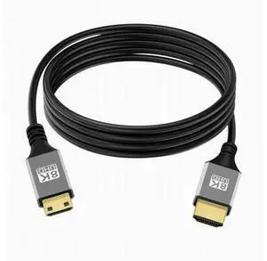 Mini HDMI 2.1 Ultra Thin HDTV (0.5M) Cable 8K 4K Hyper Super Flexible Slim Cord Type-A to Type-C for Camera HDTV (0.5M) Mini HDMI 2.1 Ultra Thin HDTV (0.5M) Cable 8K 4K Hyper Super Flexible Slim Cord Type-A to Type-C for Camera HDTV (0.5M)