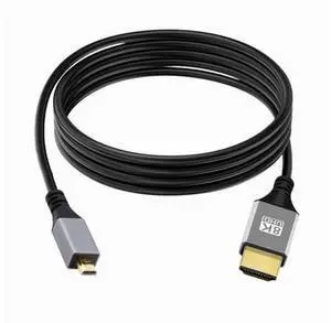 HKCY Micro HDMI 2.1 Ultra Thin HDTV Cable 8K 4K Hyper Super Flexible Slim Cord Type-A to Type-D for Camera HDTV HKCY Micro HDMI 2.1 Ultra Thin HDTV Cable 8K 4K Hyper Super Flexible Slim Cord Type-A to Type-D for Camera HDTV