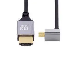 90 Degree Up Angled Micro HDMI 2.1 Ultra Thin HDTV Cable 8K 4K Hyper Super Flexible Slim Cord Type-A to Type-D for Camera HDTV 90 Degree Up Angled Micro HDMI 2.1 Ultra Thin HDTV Cable 8K 4K Hyper Super Flexible Slim Cord Type-A to Type-D for Camera HDTV