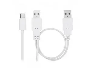 HKCY UC-073 USB 3.1 Type C USB-C to Dual A Male Extra Power Data Y Cable for Cell PhoneHard Disk HKCY UC-073 USB 3.1 Type C USB-C to Dual A Male Extra Power Data Y Cable for Cell PhoneHard Disk
