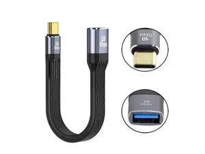 USB 3.1 Type-C Male Host to USB3.0 Type A Female OTG Flat Slim FPC Data Cable 13cm for Laptop Phone USB 3.1 Type-C Male Host to USB3.0 Type A Female OTG Flat Slim FPC Data Cable 13cm for Laptop Phone
