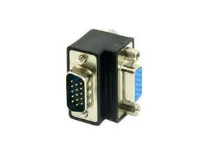 SM 270 Degree Right Angled VGA SVGA 15pin Male To Female extension Adapter SM 270 Degree Right Angled VGA SVGA 15pin Male To Female extension Adapter