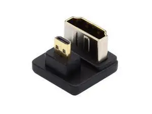 HKCY Micro HDMI 1.4 Male Type-D to HDMI Female Port Savers 360 Degree Down Opposite U Shape Back Angled Extension Adapter Converter HKCY Micro HDMI 1.4 Male Type-D to HDMI Female Port Savers 360 Degree Down Opposite U Shape Back Angled Extension Adapter Converter