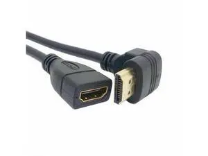 SM Up Angled 90 Degree Connector HDMI 1.4 with Ethernet & 3D Type A male to A female Extension Cable 0.5m SM Up Angled 90 Degree Connector HDMI 1.4 with Ethernet & 3D Type A male to A female Extension Cable 0.5m