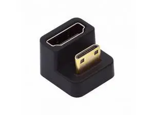 360 Degree Down Opposite U Shape Back Angled Mini HDMI 1.4 Male to HDMI Female Extension Adapter Converter 360 Degree Down Opposite U Shape Back Angled Mini HDMI 1.4 Male to HDMI Female Extension Adapter Converter