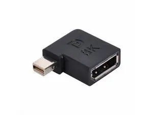 Angled Mini DisplayPort 1.4 Male to DP Female 8K 60hz Adapter Ultra-HD UHD 4K 144hz 7680*4320 for Video PC Laptop Monitor Angled Mini DisplayPort 1.4 Male to DP Female 8K 60hz Adapter Ultra-HD UHD 4K 144hz 7680*4320 for Video PC Laptop Monitor