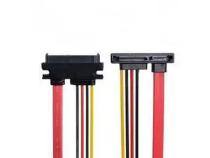 SM Down Angled SATA III 3.0 7+15 22 Pin SATA Male to Female Data Power Extension Cable 30cm SM Down Angled SATA III 3.0 7+15 22 Pin SATA Male to Female Data Power Extension Cable 30cm