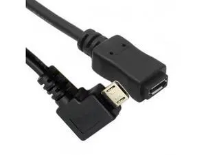 SM Left 90 Degree Angled Micro USB 2.0 Male to Female for Phone Extension Cable 0.5M SM Left 90 Degree Angled Micro USB 2.0 Male to Female for Phone Extension Cable 0.5M