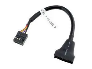 SM USB 2.0 9Pin Motherboard Housing Male to USB 3.0 20pin Header Device Female Cable SM USB 2.0 9Pin Motherboard Housing Male to USB 3.0 20pin Header Device Female Cable