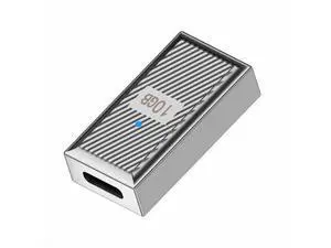 USB-C USB 3.1 Type-C Female to USB 3.0 A Female 10Gbps OTG Data 120W Power Adapter Alloy Shell Mecha Cyberpunk Style USB-C USB 3.1 Type-C Female to USB 3.0 A Female 10Gbps OTG Data 120W Power Adapter Alloy Shell Mecha Cyberpunk Style