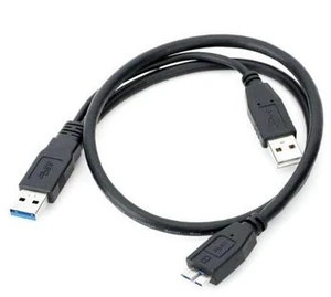 SM Dual USB3.0 A Male to Micro USB 3.0 Y cable with Extra Power for Mobile HDD SM Dual USB3.0 A Male to Micro USB 3.0 Y cable with Extra Power for Mobile HDD