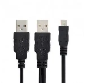 HKCY U2-072 USB 2.0 Two Male to Micro USB 5Pin Male Y Cable 80cm for external Hard Disk Drive HKCY U2-072 USB 2.0 Two Male to Micro USB 5Pin Male Y Cable 80cm for external Hard Disk Drive