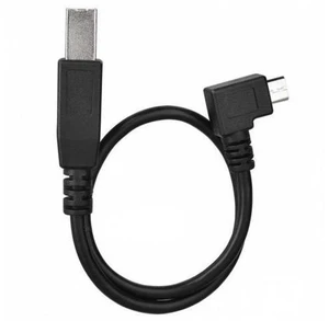 SM Left Angled 90 Degree Micro USB OTG to Standard B Type Printer Scanner Hard Disk Cable 60cm