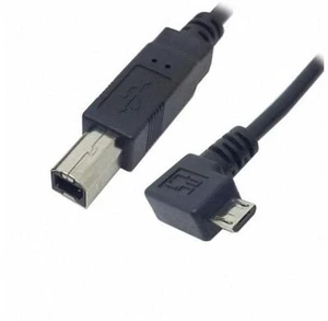 HKCY U2-103-LE Left Angled 90 Degree Micro USB OTG to Standard B Type Printer Scanner Hard Disk Cable 60cm HKCY U2-103-LE Left Angled 90 Degree Micro USB OTG to Standard B Type Printer Scanner Hard Disk Cable 60cm