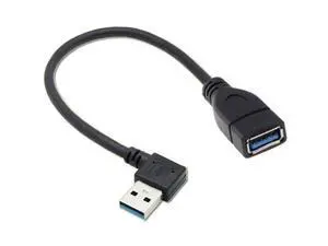 SM Right Angled USB 3.0 Type-A Male to USB 3.0 Type-A Female Extension Cable 20cm 5Gbps 90 Degree SM Right Angled USB 3.0 Type-A Male to USB 3.0 Type-A Female Extension Cable 20cm 5Gbps 90 Degree