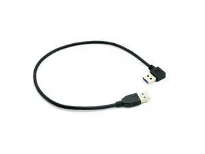90 Degree Right Angled USB 3.0 A Type Male to Straight A Type Male Data Cable 40cm U3-289-RI-0.4M 90 Degree Right Angled USB 3.0 A Type Male to Straight A Type Male Data Cable 40cm U3-289-RI-0.4M
