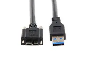 USB 3.0 A type Cable Male to Micro USB 3.0 B Male with Mount Panel Screws for Hard Disk Mobile Phone USB 3.0 A type Cable Male to Micro USB 3.0 B Male with Mount Panel Screws for Hard Disk Mobile Phone
