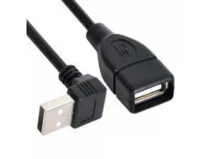 USB 2.0 Type-A Male to USB Female M-F Extension Cable (20cm) 90 Degree Up Angled Type USB 2.0 Type-A Male to USB Female M-F Extension Cable (20cm) 90 Degree Up Angled Type