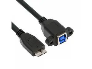 USB 3.0 Type-B Female to USB3.0 Micro-B Male Cable Extension 5Gbps for Disk SSD Camera Data 30cm USB 3.0 Type-B Female to USB3.0 Micro-B Male Cable Extension 5Gbps for Disk SSD Camera Data 30cm