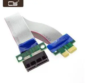 PCI-E Express 1X Slot Riser Card Extender Extension Ribbon Flex Relocate Cable 20cm EP-051 PCI-E Express 1X Slot Riser Card Extender Extension Ribbon Flex Relocate Cable 20cm EP-051