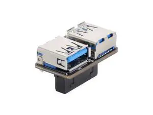 Dual USB 3.0 A Type Female to Motherboard 20/19 Pin Box Header Slot Adapter PCBA Flat Type Dual USB 3.0 A Type Female to Motherboard 20/19 Pin Box Header Slot Adapter PCBA Flat Type