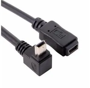 GPS Mini USB 5P 90D Up Angled Male to Mini USB 5Pin Female Extension Cable 0.2m GPS Mini USB 5P 90D Up Angled Male to Mini USB 5Pin Female Extension Cable 0.2m