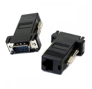 2pcs/set VGA RGB Male to Male over Cat6 Cat5e RJ45 Female Ethernet Modualr Adapter for Computer Monitor 2pcs/set VGA RGB Male to Male over Cat6 Cat5e RJ45 Female Ethernet Modualr Adapter for Computer Monitor