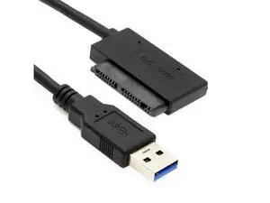 USB 3.0 to Micro SATA 7+9 16 Pin 1.8" 90 Degree Angled Hard Disk Driver SSD Adapter Cable 10cm USB 3.0 to Micro SATA 7+9 16 Pin 1.8" 90 Degree Angled Hard Disk Driver SSD Adapter Cable 10cm