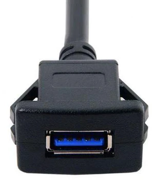 CYSM 1m Waterproof Single USB 3.0 Extension Latch Mount Car AUX Cable for Dashboard Panel CYSM 1m Waterproof Single USB 3.0 Extension Latch Mount Car AUX Cable for Dashboard Panel