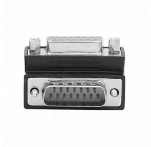 Down 90 Degree Angled DSUB D-subminiature 15pin Male to Female Extension Adapter DB Connector Down 90 Degree Angled DSUB D-subminiature 15pin Male to Female Extension Adapter DB Connector