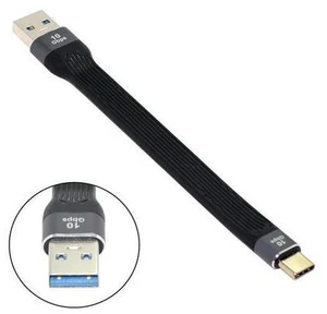 10Gbps USB 3.1 Type C Male Host to USB3.0 Type A Male Flat Slim FPC Data Cable for Laptop Phone 10Gbps USB 3.1 Type C Male Host to USB3.0 Type A Male Flat Slim FPC Data Cable for Laptop Phone