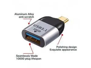 SM USB 3.1 Type C Male Host to USB3.0 Type A Female OTG Data 10Gbps Adapter for Laptop & Phone SM USB 3.1 Type C Male Host to USB3.0 Type A Female OTG Data 10Gbps Adapter for Laptop & Phone