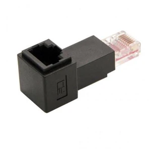 SM Up Angled 90 Degree 8P8C FTP STP UTP Cat 5e Male to Female Lan Ethernet Network Extension Adapter SM Up Angled 90 Degree 8P8C FTP STP UTP Cat 5e Male to Female Lan Ethernet Network Extension Adapter
